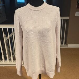 Lululemon Athletica Cream Crew Neck Sweater